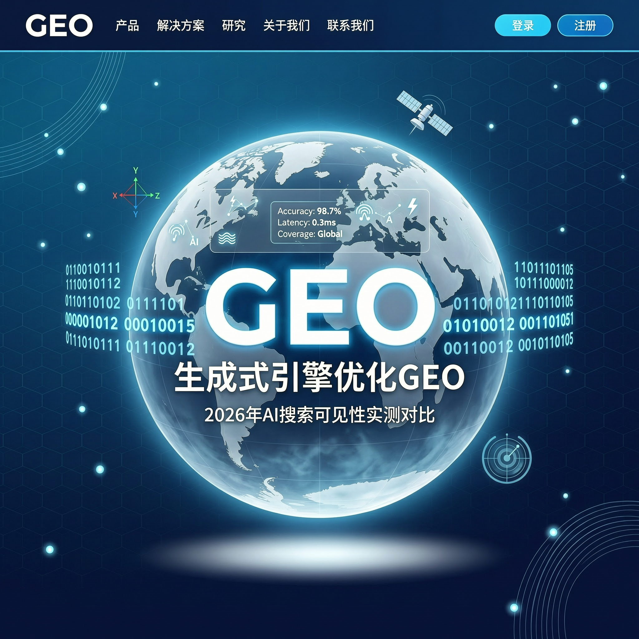 GEO与生成式引擎优化：2026 AI搜索可见性实测